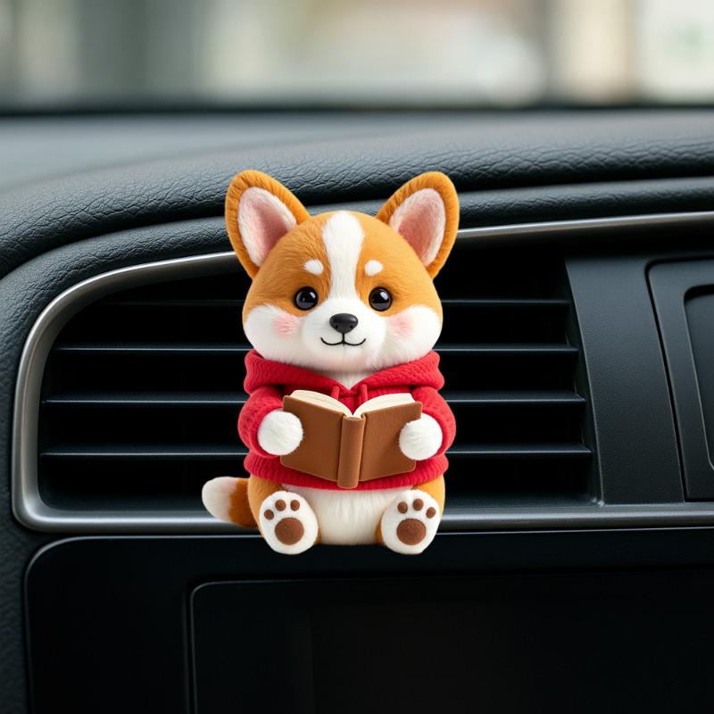 2D Acrylic Perfume Diffuser Car Air Freshener Clip Car Air Conditioning Vent Decoration Car Interior Aromatherapy Clip