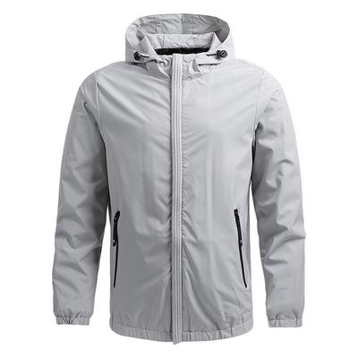 Men's Spring & Autumn Casual Hooded Baseball Jacket - Fashionable, Simple, Reversible.