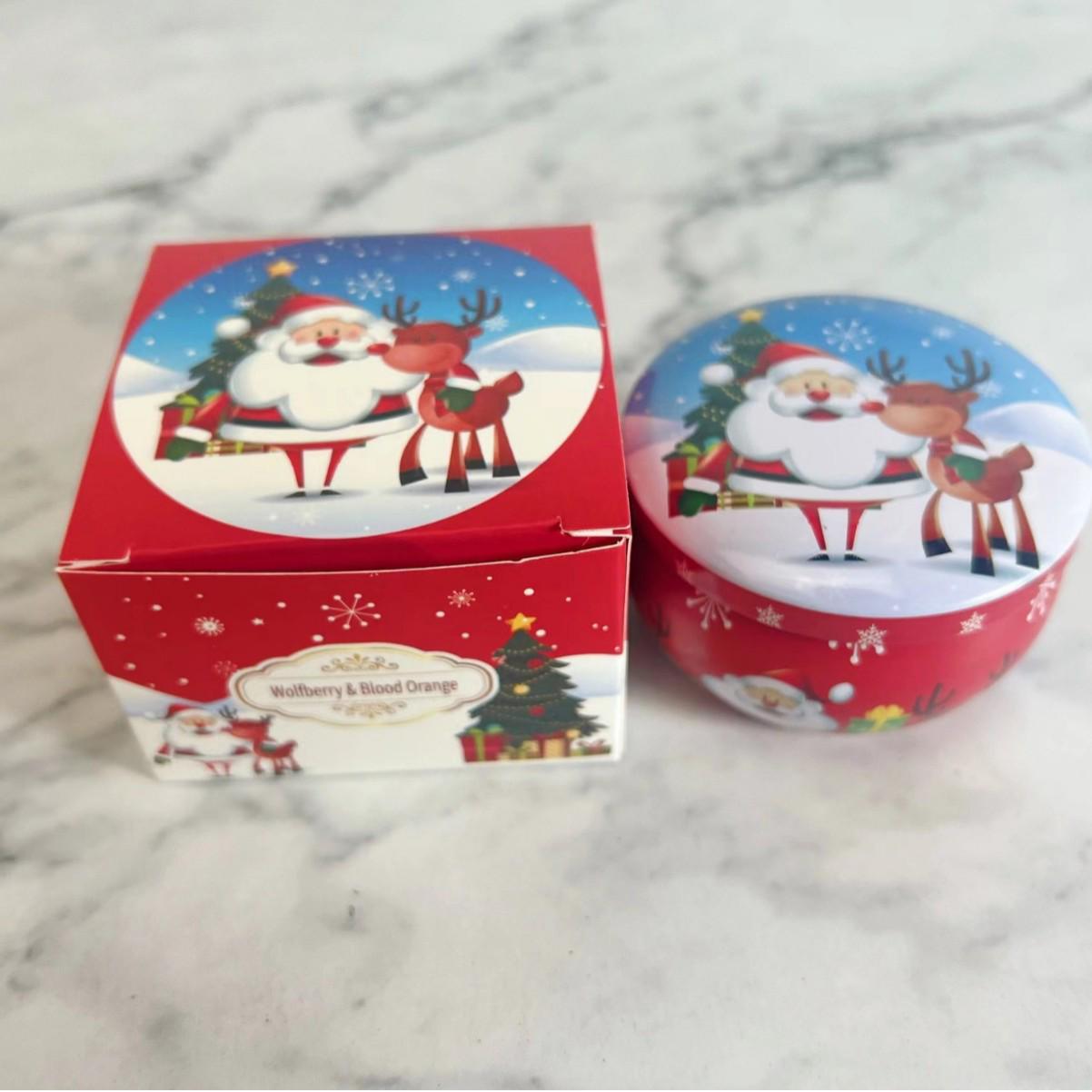 Подарочная коробка ароматических свечей из соевого воска с рождественским ароматом – Праздничные ароматы, сувениры для вечеринки и украшения
