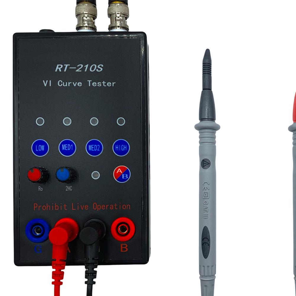 RT-210S VI Curve Tester Dual Channel Simultaneous Display Portable VI Curve Tester Circuit Board Test Device 4 Gear Frequency