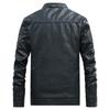 Spring and Autumn Men's Stand Collar Solid Color Motorcycle Pu Leather Jacket Large Size Leather Jacket for Men