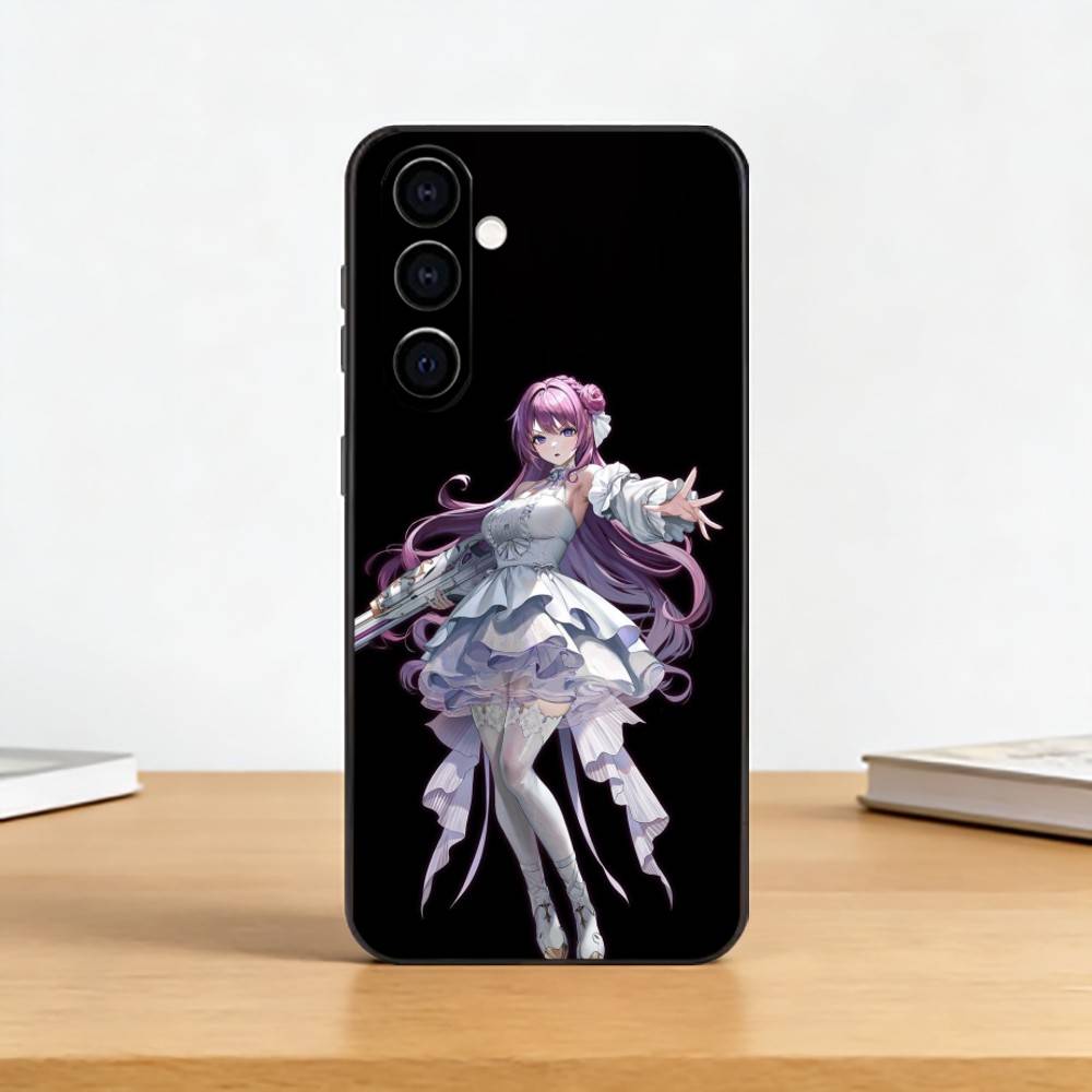 

Goddess of Victory Dorothy Doro Phone Case Black Silicone Soft For Samsung Galaxy A73,A72,A71,A70,A53,A52,A51 Samsung a12
