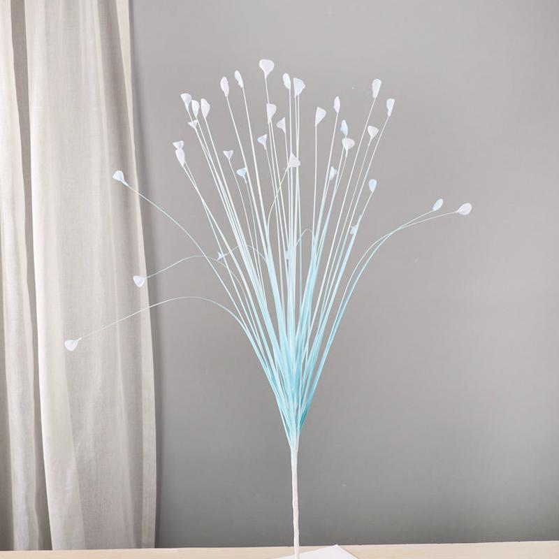 1PC Decorazione Poliestere Erba Pavone Simulata Scenografia Fotografica Composizione Floreale Vivace 80CM