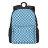 Klassische Vichy-Karos Rucksack Schwarz und Weiß Elegante Rucksäcke Junge Mädchen Radfahren Aufdruck High School Taschen Hohe Qualität Rucksack