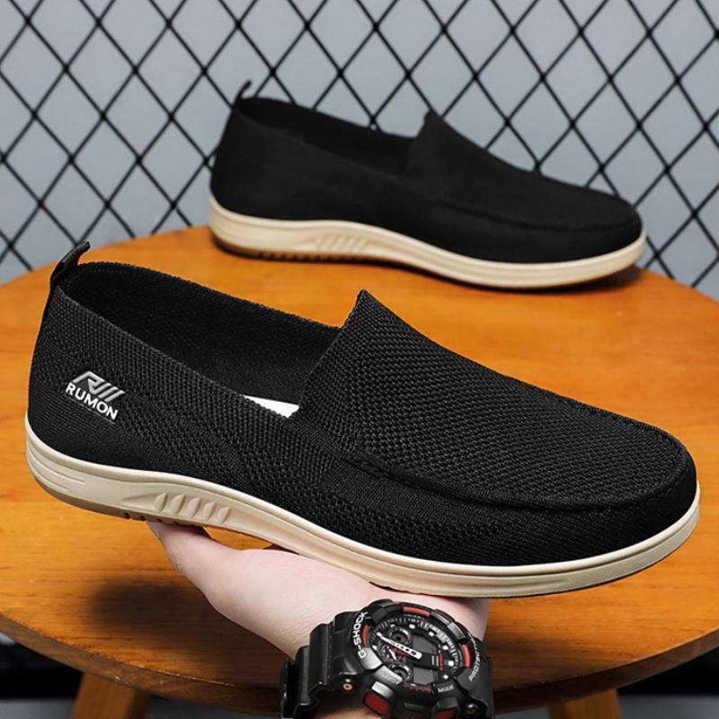 Summer Men's Mesh Breathable Casual Shoes Classic Flat Slip On Cloth Shoes Outdoor Street Leisure Shoes for Men Zapatos Casuales