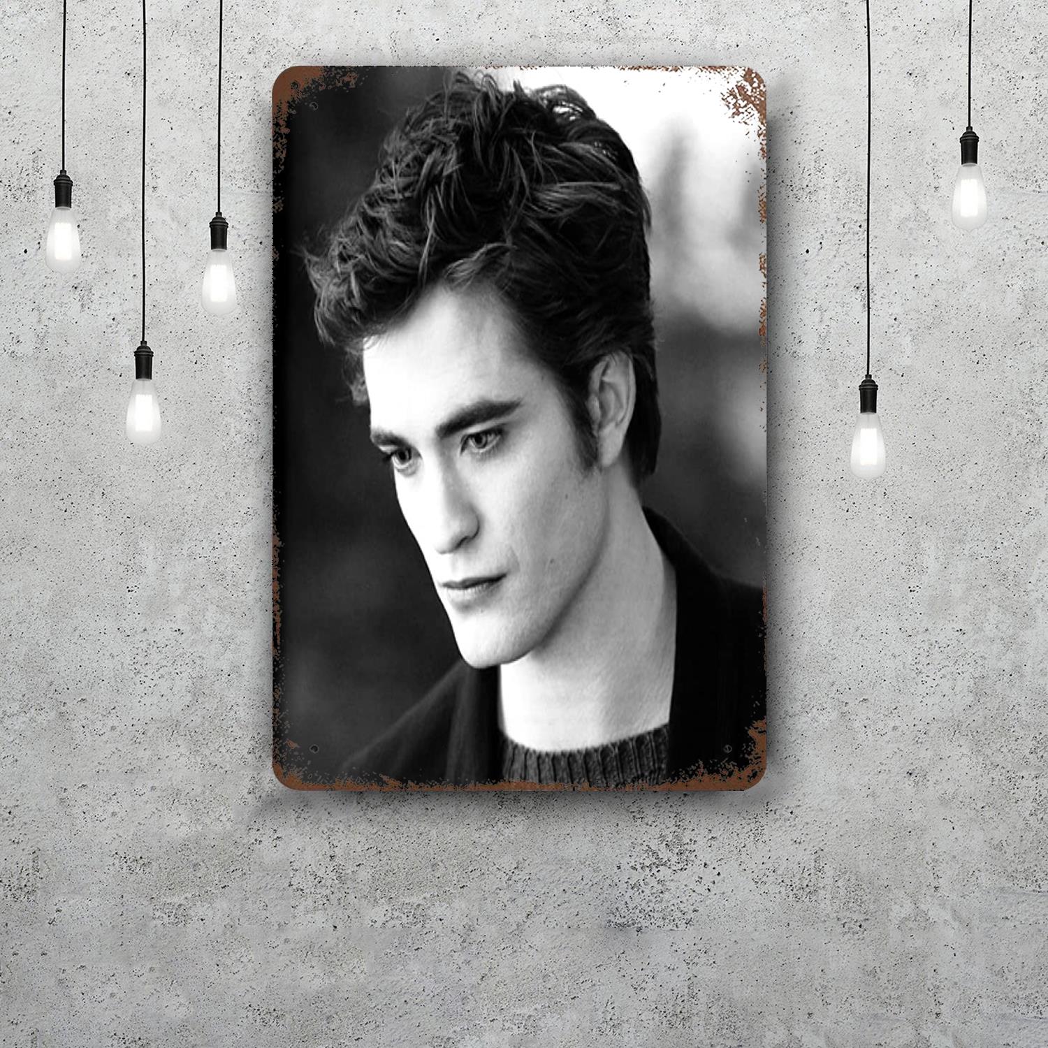 

edward cullen Metal Signs wall decor Vintage Tin Signs Captain Metal Poster Decor for Bar Pub Club Wall Decoration 20x30cm（7.8x11.8inch）