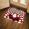 40x60cm 3D Weihnachts-Fußmatte für die Tür Außen Weihnachts-Willkommensmatte für die Haustür Rutschfest Saugfähig Weihnachtsmann Schneemann Fußmatte JAF019