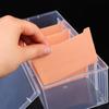 Clear Plastic Compartmentalized Organizer Box Holds 550+ Game Cards Storage Box With Adjustable Divider For Cards 1Pcs