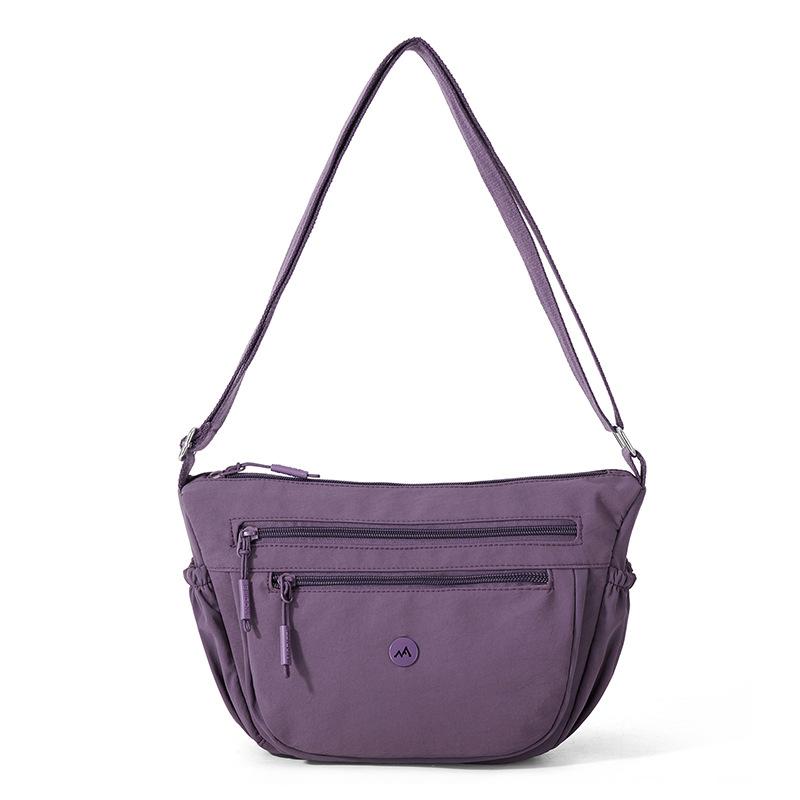 Nylon Große Kapazität Leichte Damen Umhängetasche Muttertasche Einfarbige Crossbody Tasche