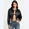 Europese maat dames leren jas dames casual jas dun lente- en herfstjas dames motor kleding baseball hoge taille leren jas