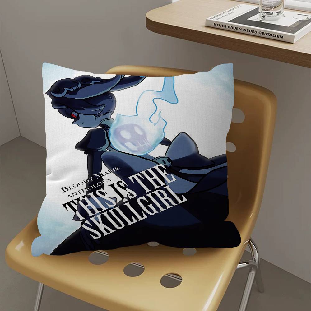 Game M-Marie S-SkullGirls Personalized picture text home decorative pillows Household Gifts 45x45cm