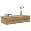 VidaXL Wandregal mit Schubladen Artisan-Eiche 80x31x17cm Holzwerkstoff