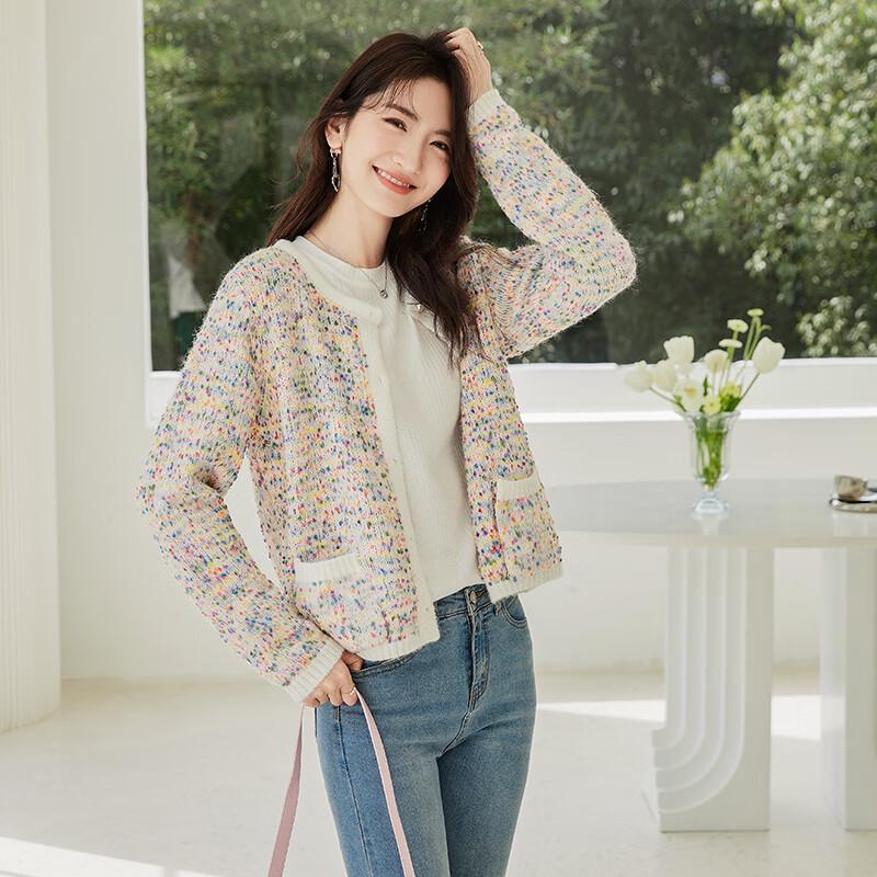 

VICTORIA&VERA Женский вязаный свитер смешанных цветов V6S21W02 XL