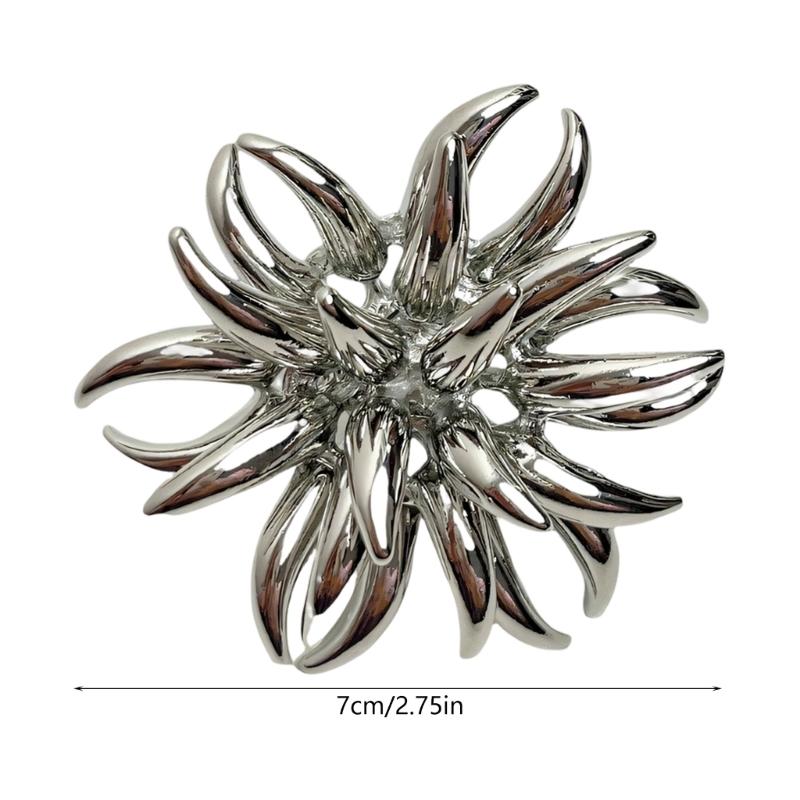 Contemporary Style Ring Statement Glitter Art Piece With Textured Finish Finger Jewelry Perfect For Gift Giving