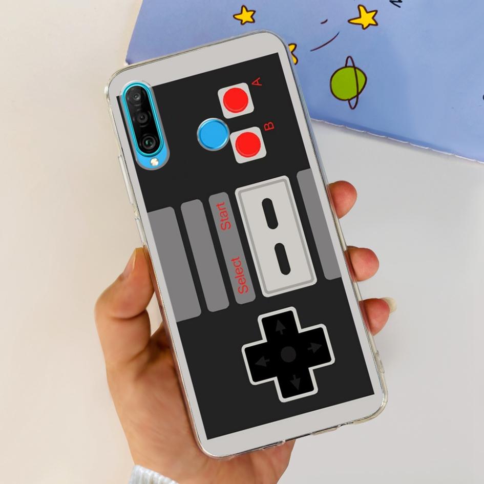 For Huawei P30 Lite Case MAR-LX1M MAR-L21A MAR-LX1A Cute Astronaut Cover Clear Silicone Bumper For Huawei P30 Pro Lite P 30 Capa