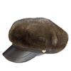 Brim Beret Women's Autumn and Winter Fashionable and Versatile Octagonal Newsboy Hat with A Small Temperament