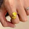 Classic and minimalist lotus bag Maple Leaf rings for women Light Luxury Charms ring Opening Simple banquet Jewelry Gifts