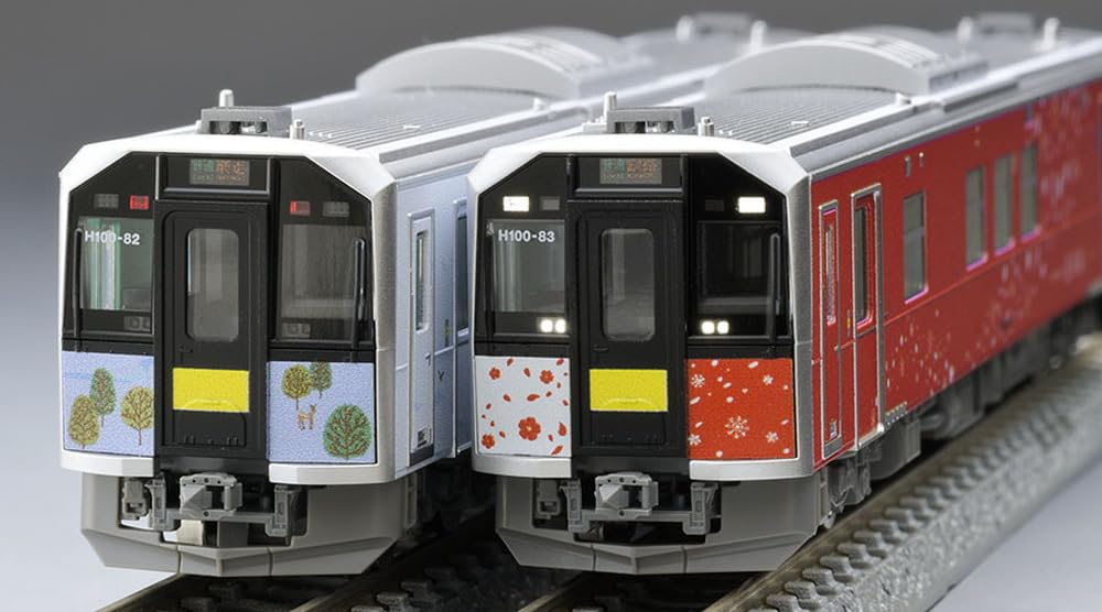TOMIX N Gauge JR H100 Type Senmo Line Hanasaki Line Wrapping Car Set 98136 Railway Model Diesel Car