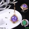 YS Dual-Sided Luminous God's Eye Glass Pendant Keychain