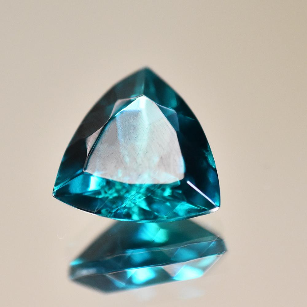 Natural Green Tourmaline Loose Gemstone Quality 7 ct Trillion Cut October Birthday Birthstone