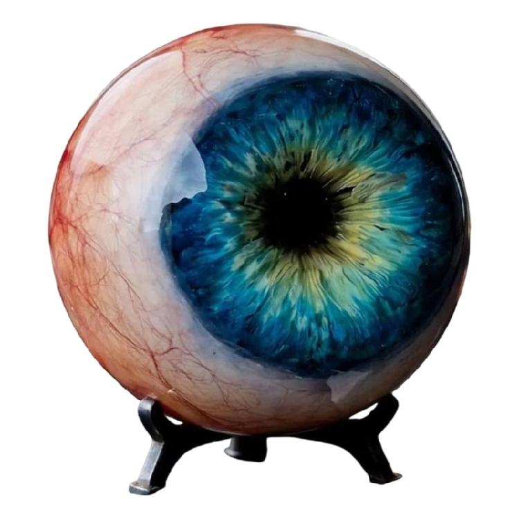 

Realistic Monsters Eye Decors Horrific Gothic Eyeballs Figurine Ornament for Party Haunted Houses Photo Booth Props синій