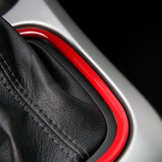 1x Interior Gear Shift Box Frame Trim Cover For Jeep Compass 17+ Red Accessories