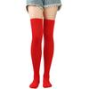 Red Knee High Socks New Christmas Socks Korean Fashion Stockings Halloween Red Stockings Sweet JK Women Stockings
