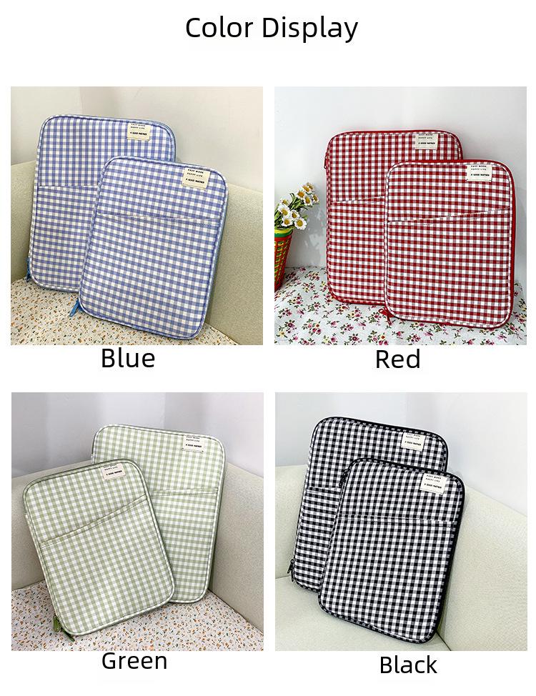 Livework Plaid iPad/Tablet Bag for MacBook 13-Inch Notebook