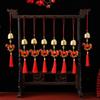 4 Stück DIY Wandbehang Ornament Jahr des Pferdes Baumanhänger Chinesische Neujahrsdekoration
