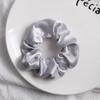 1piece Fashion Silk Scrunchies Solid Red Rubber Bands for Women Girls Korean Elastic Hair Bands Ponytail Hold Hair Accessories