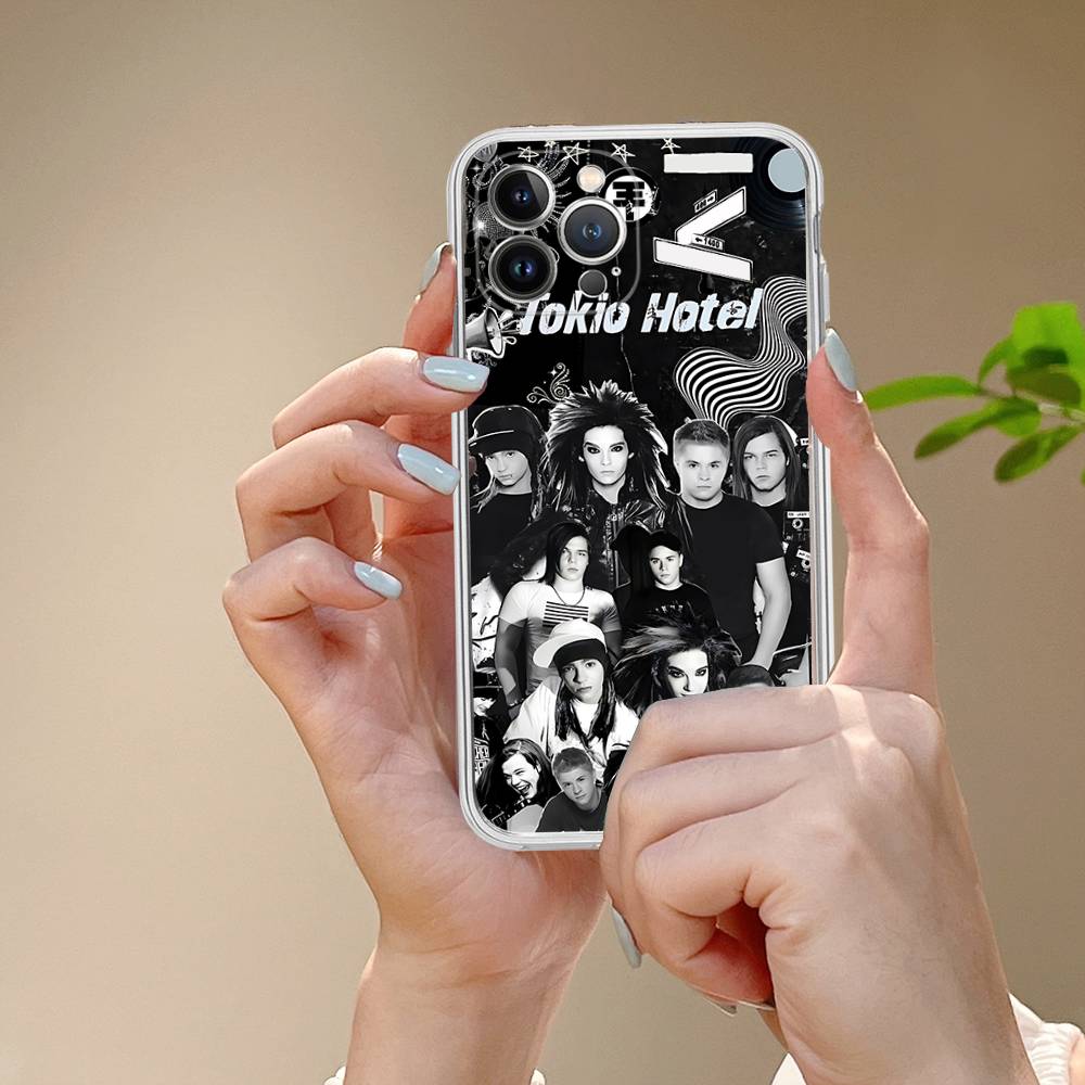 Tokio Hotel Band For IPhone 11 12 13 14 15 16 17 Pro Max Plus Air Transparent Clear Shockproof Case