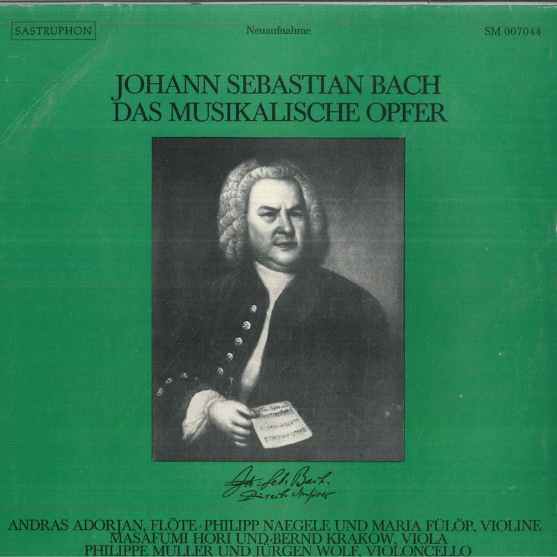 

LP Record ANDRAS ADORJAN PHILIPP NAEGELE MA Bach Das Musikalische Opfer SM007044 Sastruphon 1972 Germany Classical Used