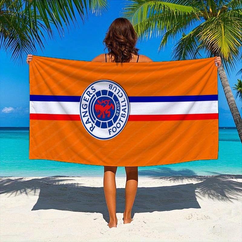 

Quick-Dry Beach Towel]Quick-Dry Rangers FC Jersey Print Beach Towel, 1pc, Soft & Absorbent - 240gsm, Modern Style, Rectangular W30*H60(CM)
