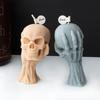 Halloween Skull Silicone Molds Epoxy Resin Mold DIY Scented Candle Mold Table Ornament Making Tool for Making Crafts