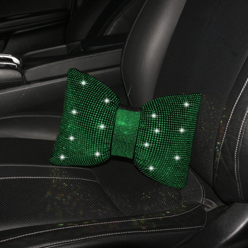 Multi-Color Diamond Car Neck Pillow and Waist Support for Women