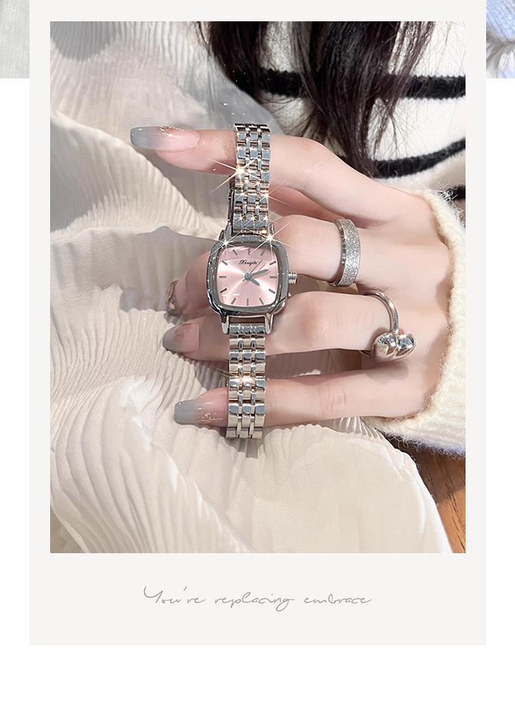 Women's High-End Style Waterproof Quartz Watch - Steel Band, Student Design