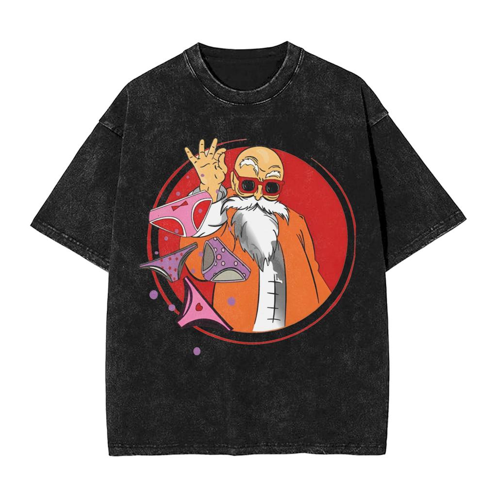 DragonBall Z Goku Printed Tshirt Mens and Womens Washed Tshirt High Quality Vintage Cotton Tshirt Harajuku YK Tops