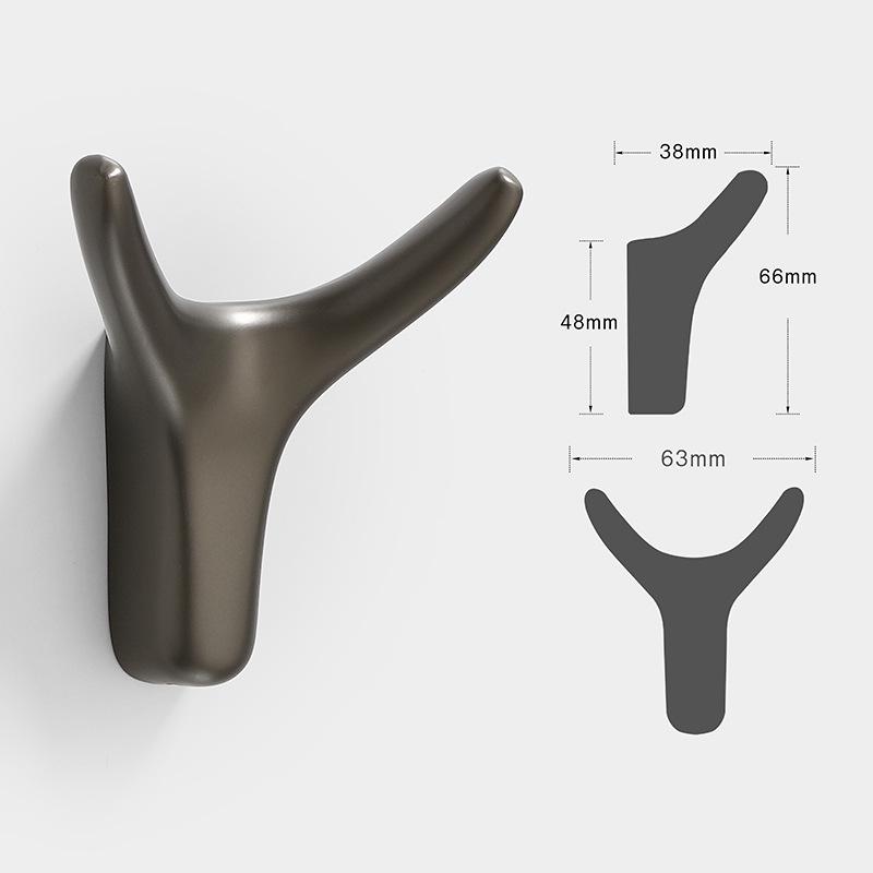 European Antler Wall-Mounted Zinc Alloy Coat & Hat Hook