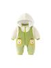Winter Cartoon Cotton Padded Jumpsuit for Infants and Toddlers - Cute and Thickened Jacket for Girls and Boys