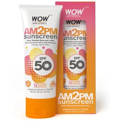 Wow Skin Science Loção Protetor Solar Resistente à Água, 100ml