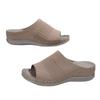 Summer Fly-Woven Breathable Wedge Slippers Large Size Beach Cool Slippers 43