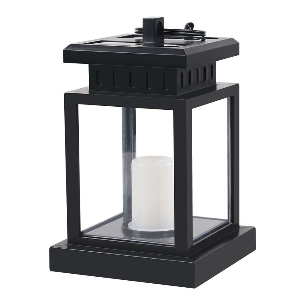 Solar Hanging Lantern Outdoor, Waterproof LED Solar Candle Light, Solar Powered Hanging Light With Clip For Patio Porch Deck Yard Garden Decor