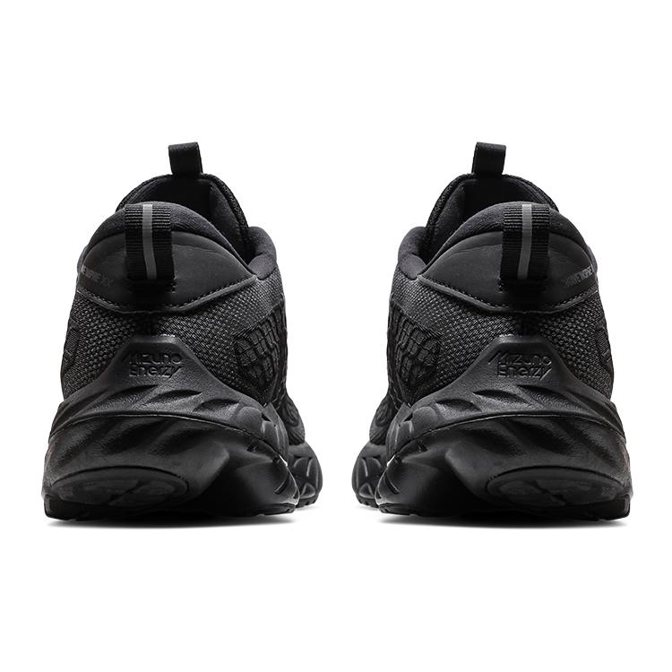 Mizuno Wave Inspire 20 Bequeme Trendige Rutschfeste Langlebige Low-Top Laufschuhe Herren Sneaker Schwarz Grau J1GC241352