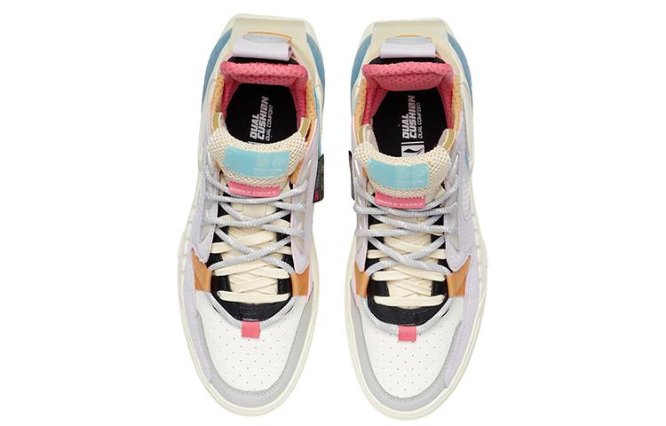 Li Ning Enlightenment Non Slip Lightweight Low Top Skateboard Shoes Women's Light Gray Purple AGCR232-1