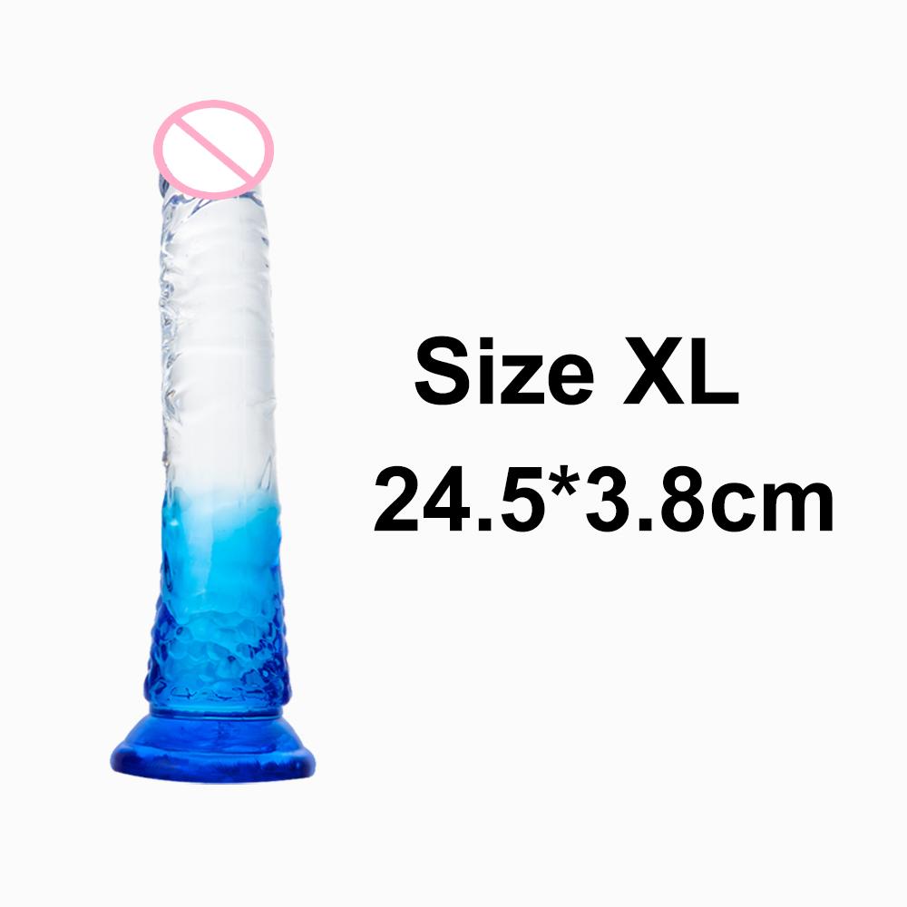 Realistische Analdildos für Frauen, erotischer weicher Jelly-Buttplug, Penis, Schwanz mit Saugnapf, G-Punkt, Orgasmus, Sexspielzeug für Erwachsene