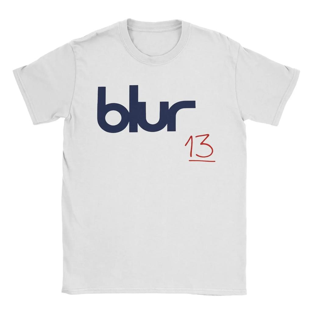 Fit 2026 Blur Band T Shirt Cotton Regular Fit Music Album Art Print Vintage Rock Style Trendy Streetwear Casual Wear Summer
