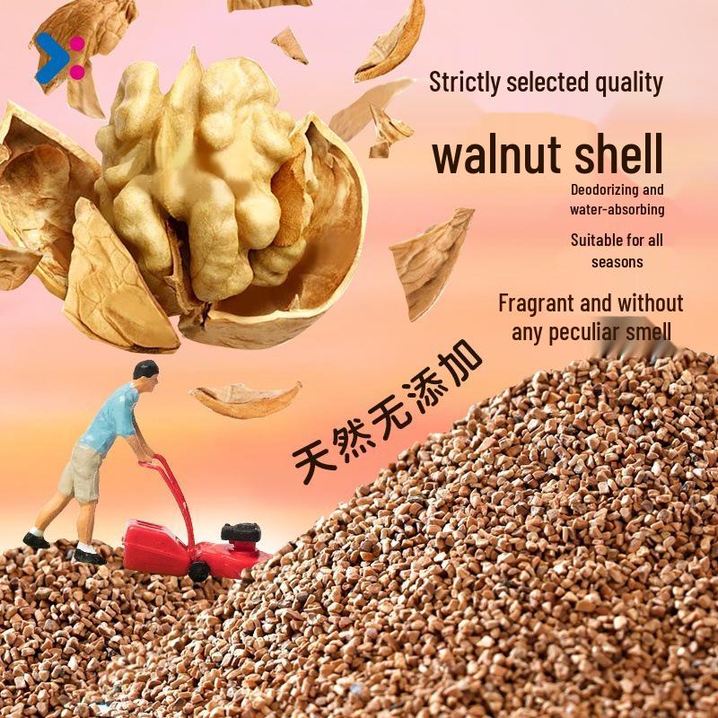 

Walnut Sand Hamster Bio-Enzyme Deodorizing Pellets - Cooling and Absorbent Bedding for Pets Original