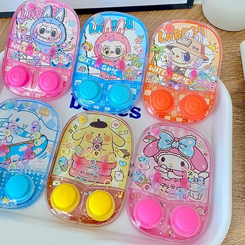 1 Stück Weihnachtsgeschenke Labubu Cartoon Kreatives Spiel Wasserschießspielmaschine Dekompressionsspielzeug