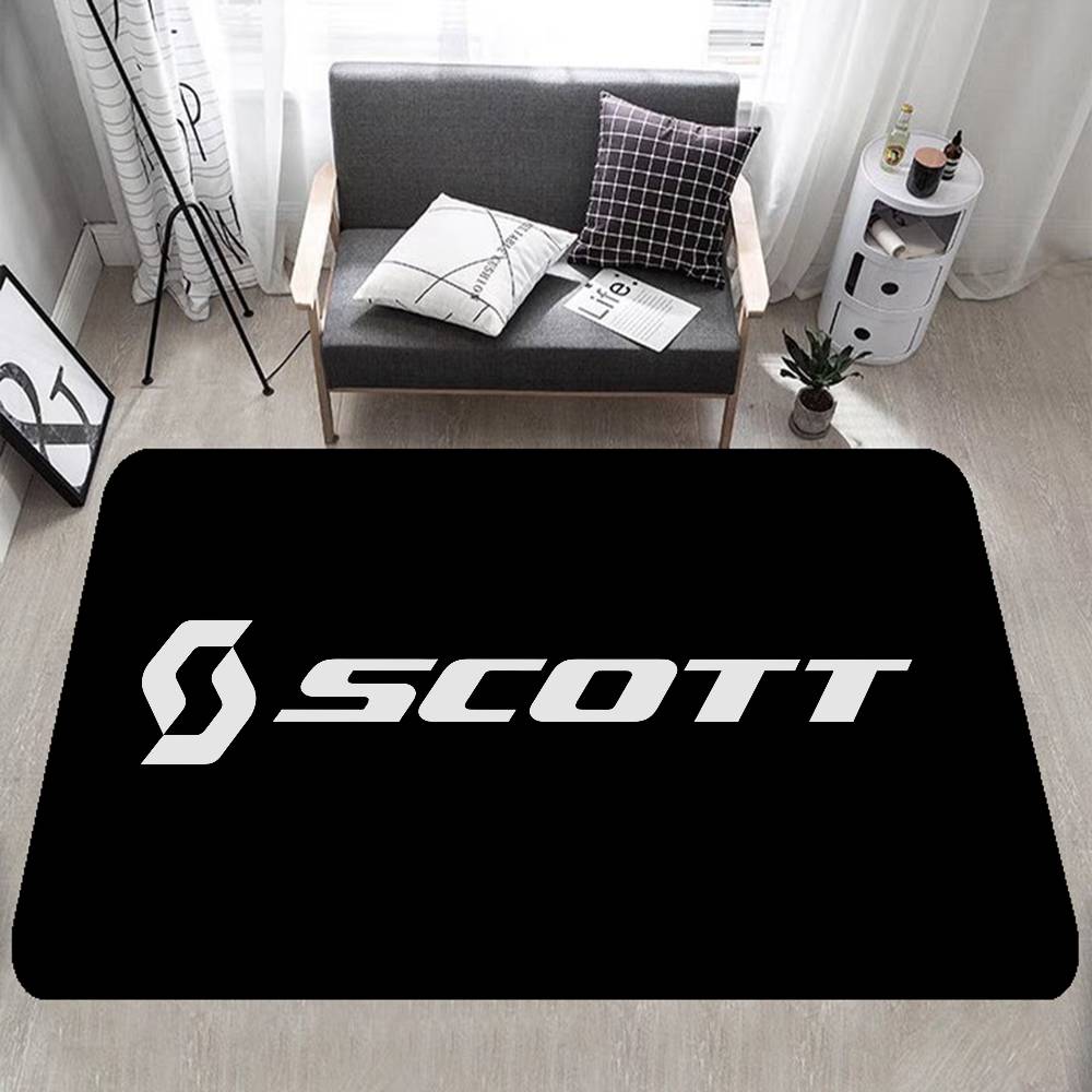 S-ScottS Bike Logo Floor Mat Rectangle Anti-slip Home Soft Badmat Front Door Indoor Outdoor Mat Hotel Decor Mat