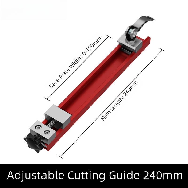 Precision Aluminium Alloy Cutting Machine Guide Rail with Adjustable Track and Dual Latch Mechanism for Stable Woodworking Cuts
